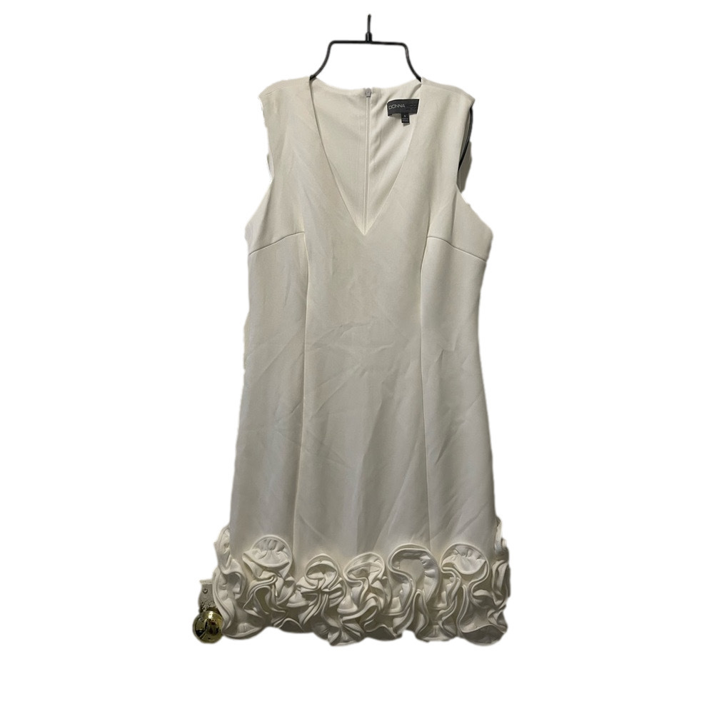 Donna Ricco White Sleeveless A-line Mini Dress